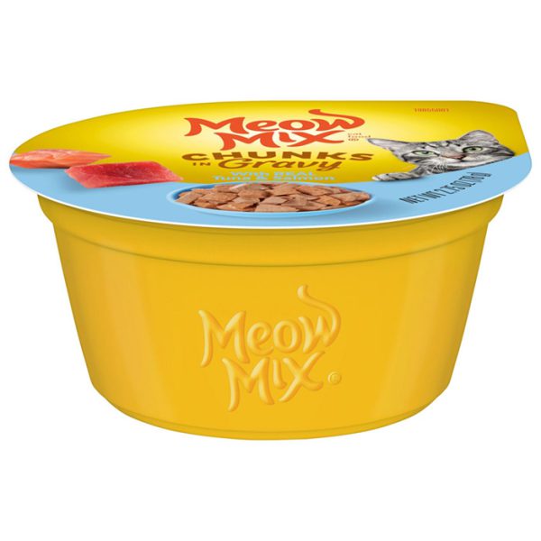 מיאו מיקס מעדן נתחי טונה וסלמון ברוטב 78 גרם