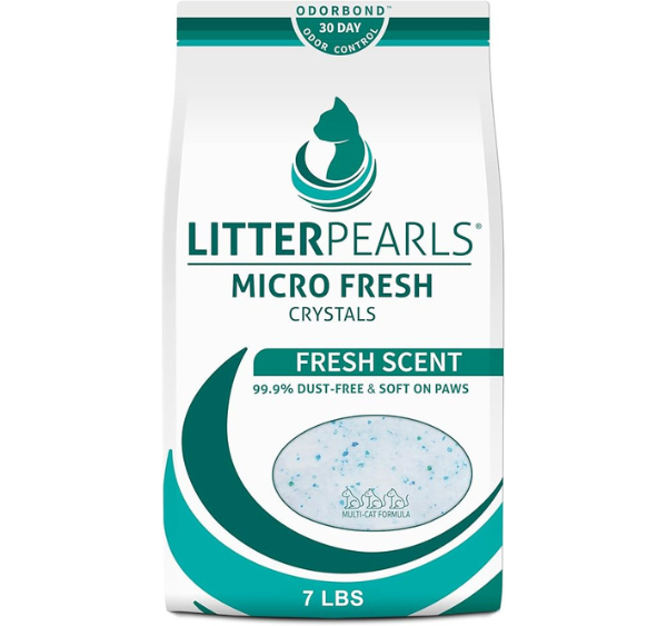 חול קריסטלי litter pearls 'מיקרו פרש' 7 ליטר