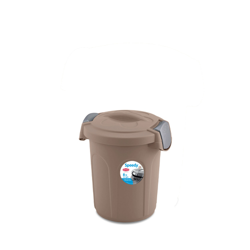 דלי ספידי 8 ליטר למזון - חום